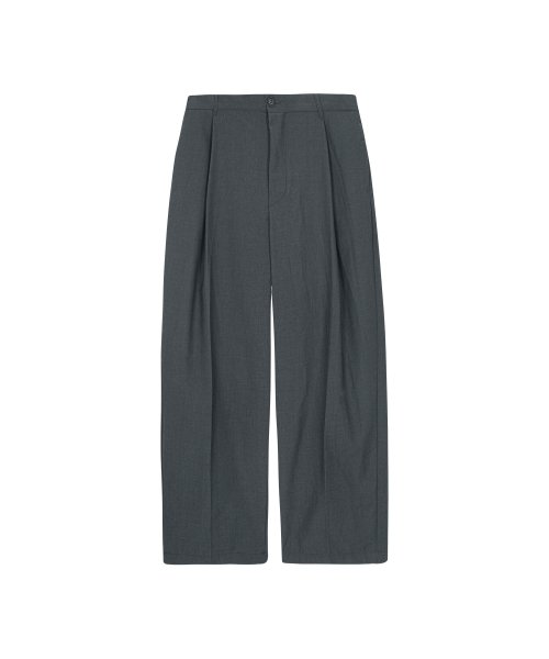 CTO deep tuck брюки (charcoal)