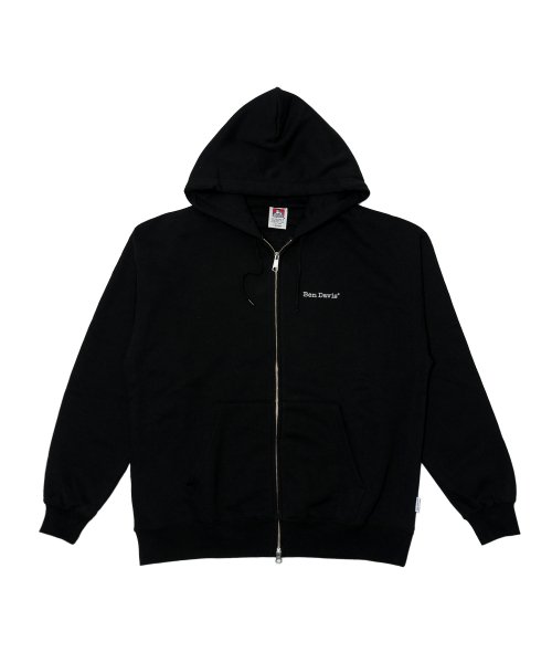 WHITE LABEL HEAVY SWEAT ZIP HOODIE OFF WHITE