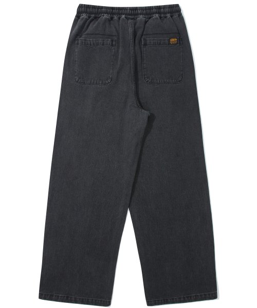 Свободные джинсы со складками M-LABEL LOOSE-FIT DENIM PINTUCK PANTS Black