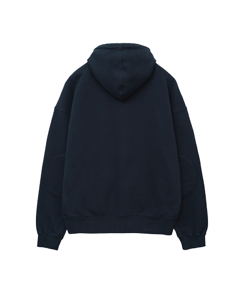 Oversized Zip Up Hoodie темно-синий