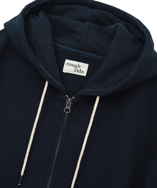 Oversized Zip Up Hoodie темно-синий