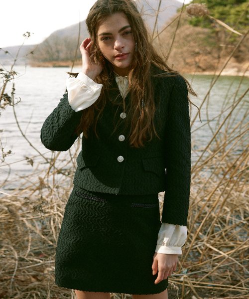 Jacquard Wool Blend куртка