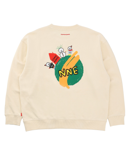 NNE WORLDWIDE SWEATSHIRTS [CREAM]