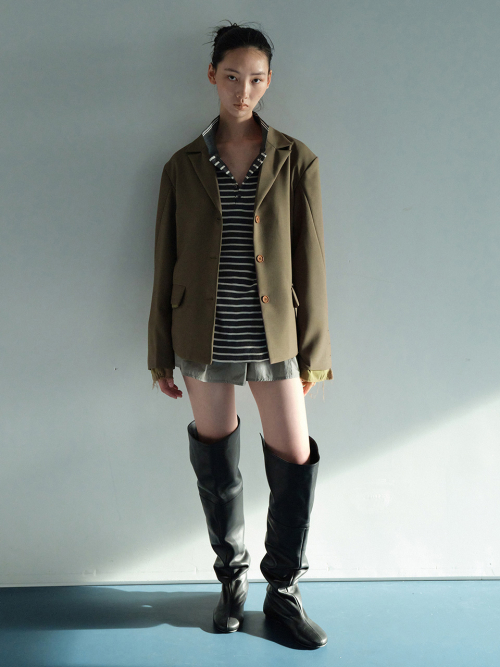 OUT POCKET куртка / KHAKI