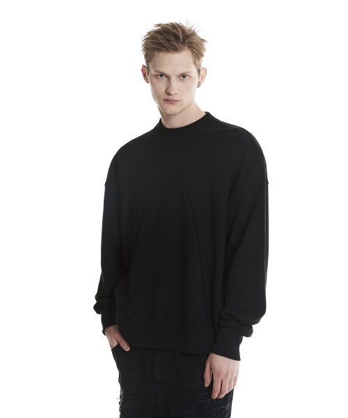 Свитшот со встречной складкой (Black)_ PD3TS1717