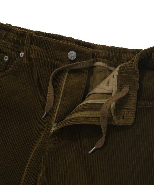 Вельветовые брюки карпентер semi-wide Khaki