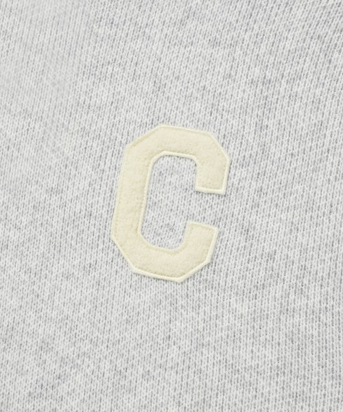 Вязаный худи на молнии из шерсти ягненка с логотипом C Grey