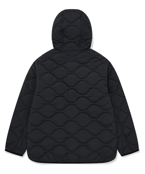 Стеганый дафлкот с капюшоном Navy