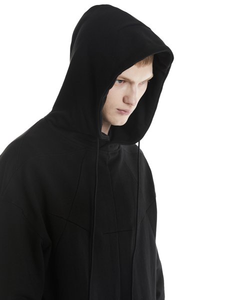 Худи оверсайз с вытачками (Black)_ PD3TS0707