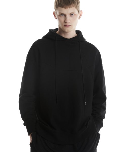 Худи оверсайз с вытачками (Black)_ PD3TS0707