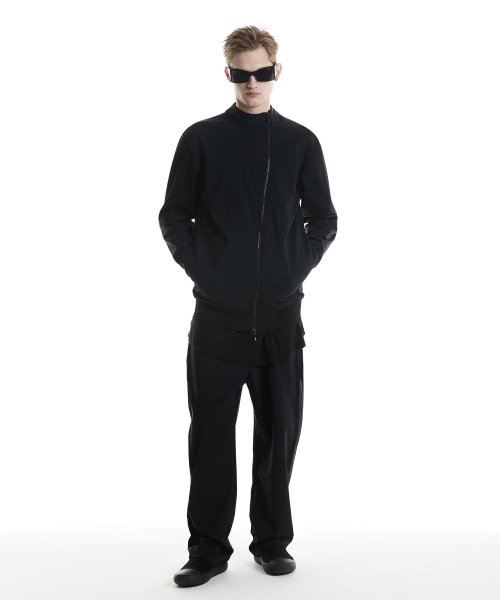 Облегающая спортивная куртка на молнии (Black)_ PD3JP0303