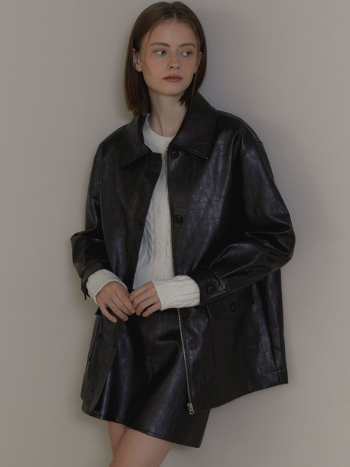 ANC CLASSIC LEATHER JACKET_BROWN