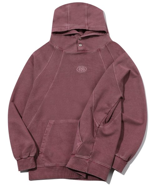 MUSINSA | CPGN STUDIO CP Pigment Snap Hoodie Dusty Pink