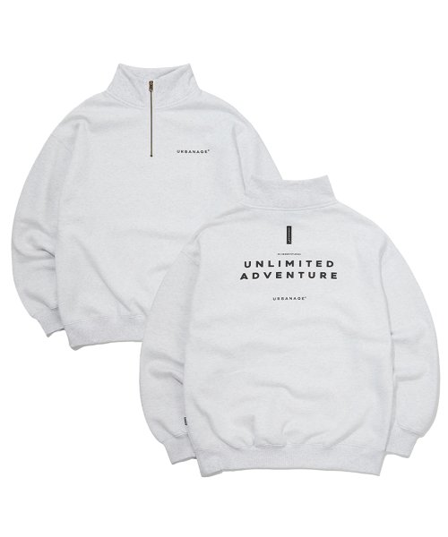 Анорак Unlimited Half-Zip White Melange