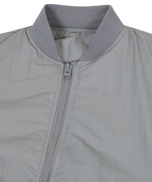 Короткий пуховик-бомбер ma-1 Grey (86-IRO300)