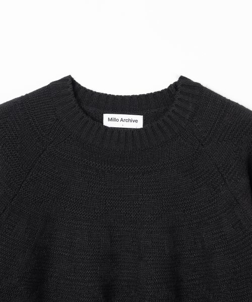 MUSINSA | MILLO Nordic Raglan Knit [Black]