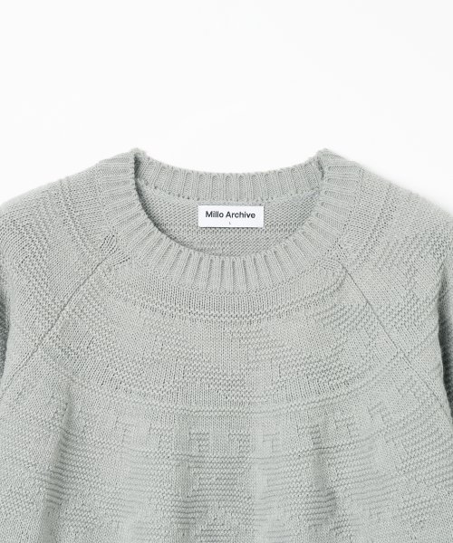 MUSINSA | MILLO Nordic raglan knit [gray]