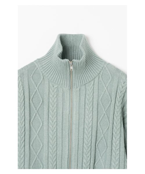 Зип-худи из трикотажа New Pretzel (Mint Grey)