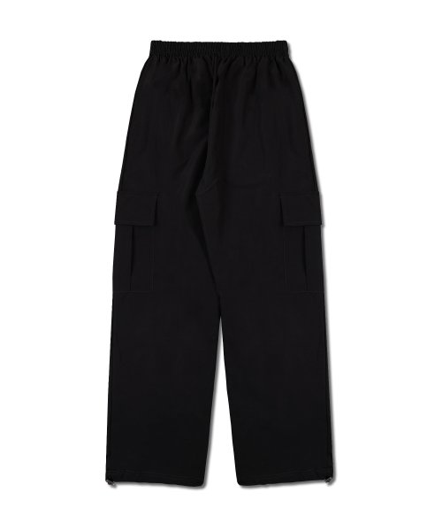 Широкие нейлоновые карго на завязках Black