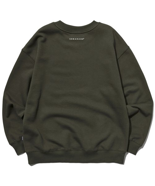 Базовый оверсайз свитшот на флисе Khaki