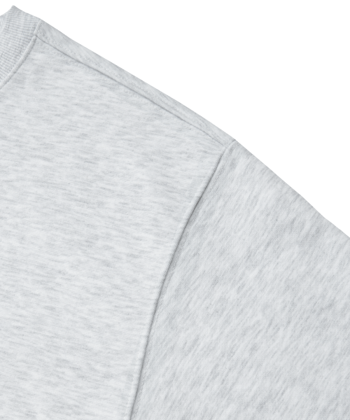Оверсайз свитшот из букле с объёмом Hysteric Light Grey