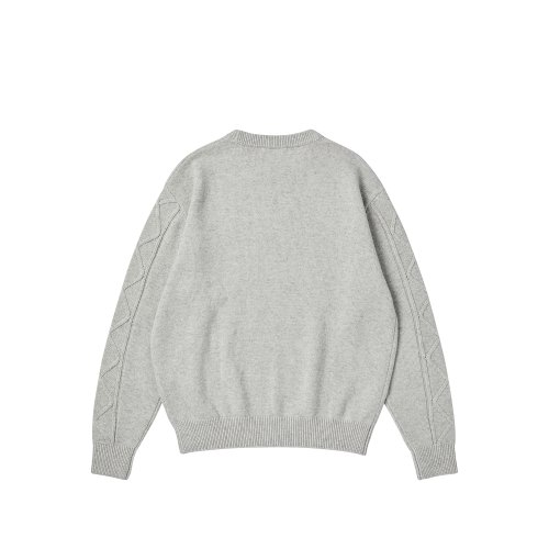 Рваный трикотажный свитер рыбака (Cloud Grey)