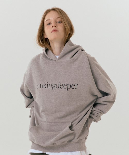 Худи с логотипом Serif (Melange Gray)