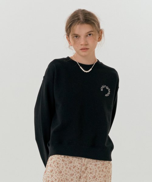 Свитшот с круглым логотипом (Black)