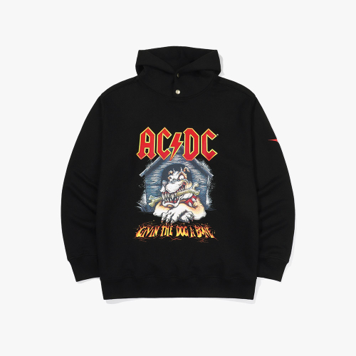 Худи AC/DC на кнопках Black