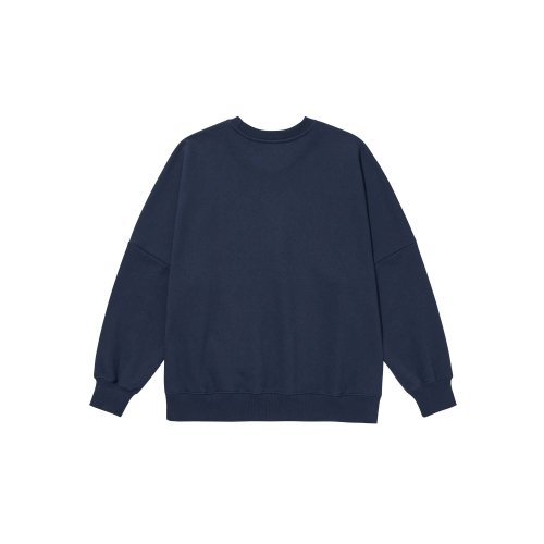 EMBROIDERY LOGO SWEATSHIRTS [NAVY]