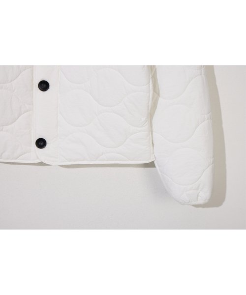 Warm Quilting Short Puffer (IVORY)