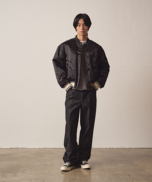 Satin Soft Glossy Varsity Jumper