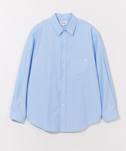 Thick Oxford Over Fit рубашка (SKY BLUE)