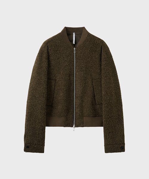 Укороченный блузон Fancy из альпаки (Khaki Brown)