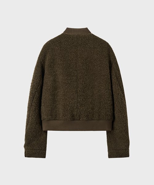 Укороченный блузон Fancy из альпаки (Khaki Brown)