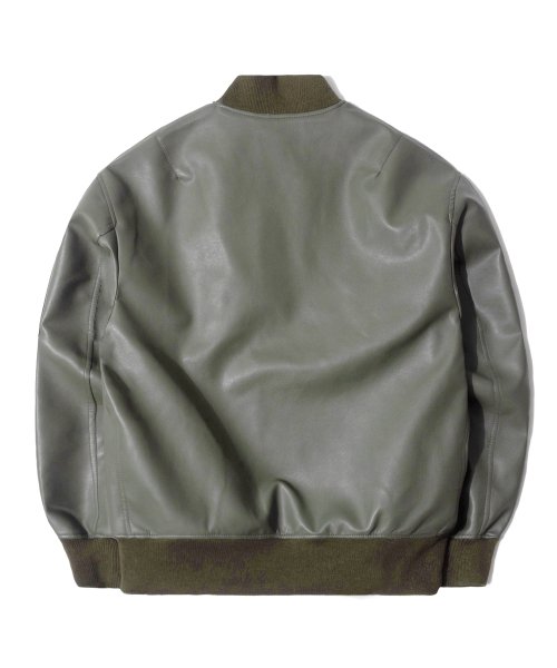 GB Synthetic кожа MA-1 жакет (хаки)
