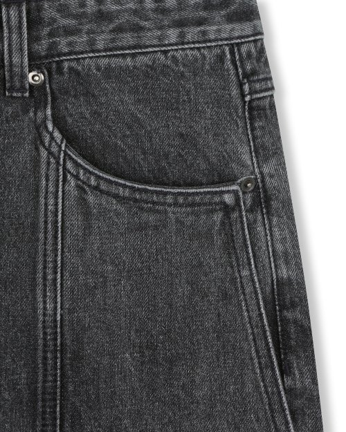 BIG FRONT PANELS JEANS FADE BLACK