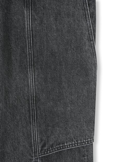 BIG FRONT PANELS JEANS FADE BLACK