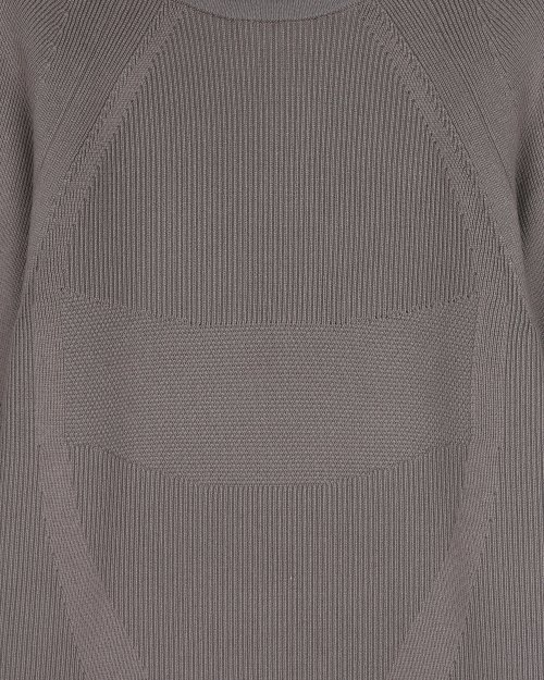 ACTIVE HIGH NECK KNIT CHARCOAL