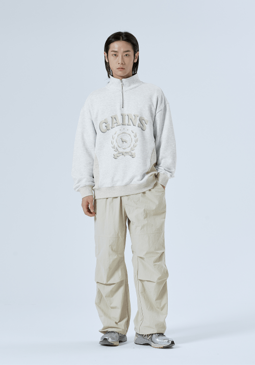 Анорак 3D Laurel Golden с молнией White Melange/Oatmeal