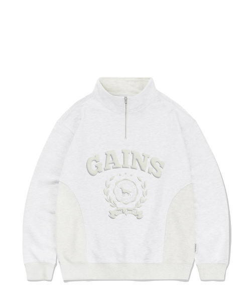 Анорак 3D Laurel Golden с молнией White Melange/Oatmeal