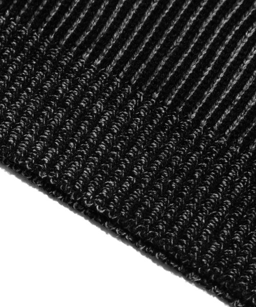 Washable Two-Tone Crewneck Graphic Knit (BLACK) thumbnail 11