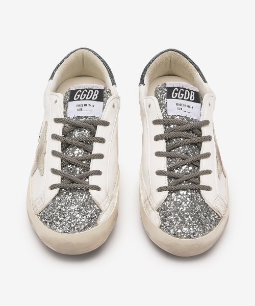 Superstar hotsell glitter silver