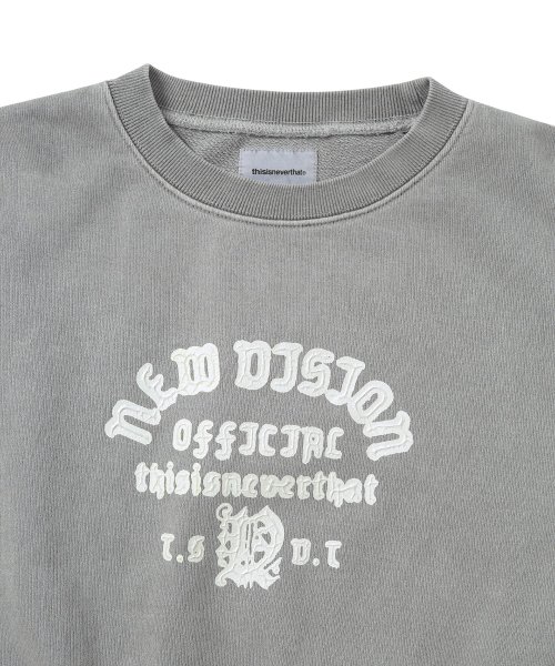 MUSINSA | thisisneverthat® New Vision Crack W Crewneck Dark Gray