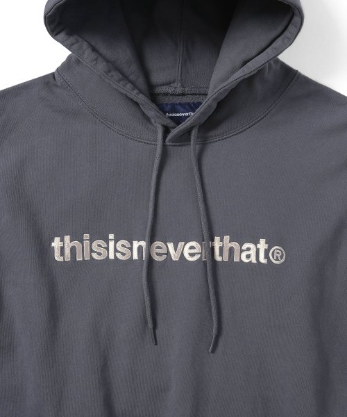 MUSINSA | thisisneverthat® T-Logo Hoodie Dark Gray