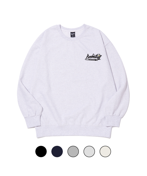 Свитшот Basketball Arc с большим логотипом Light Grey