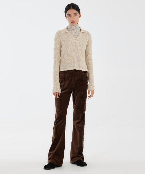Bootcut брюки - Brown