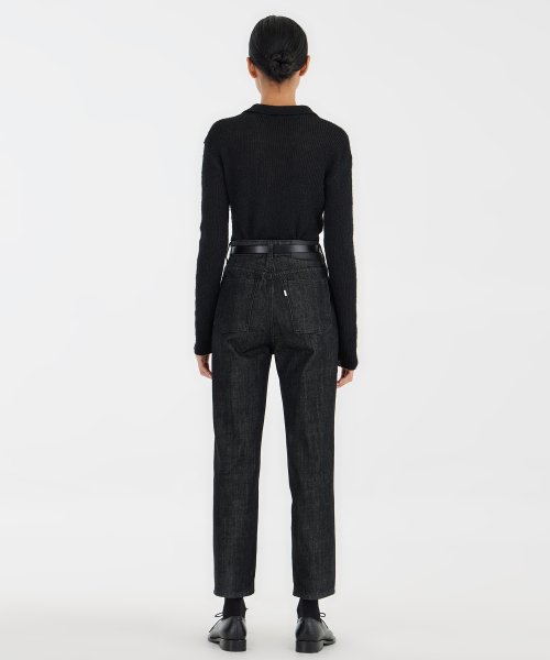 Asymmetric Knit рубашка - чёрный