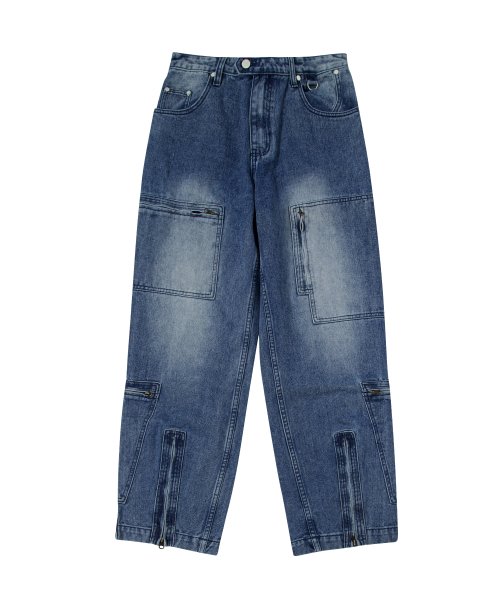 FLIGHT DENIM PANTS NAVY (VH2DSUD100A)