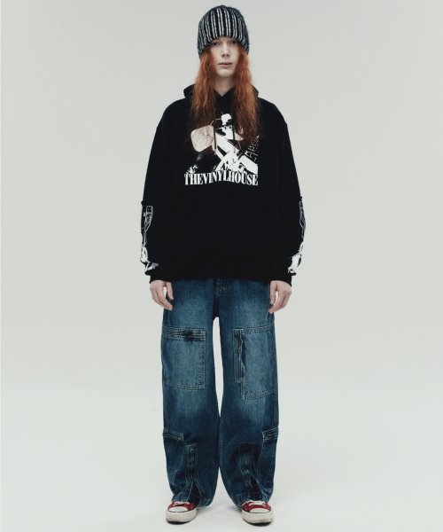 FLIGHT DENIM PANTS NAVY (VH2DSUD100A)